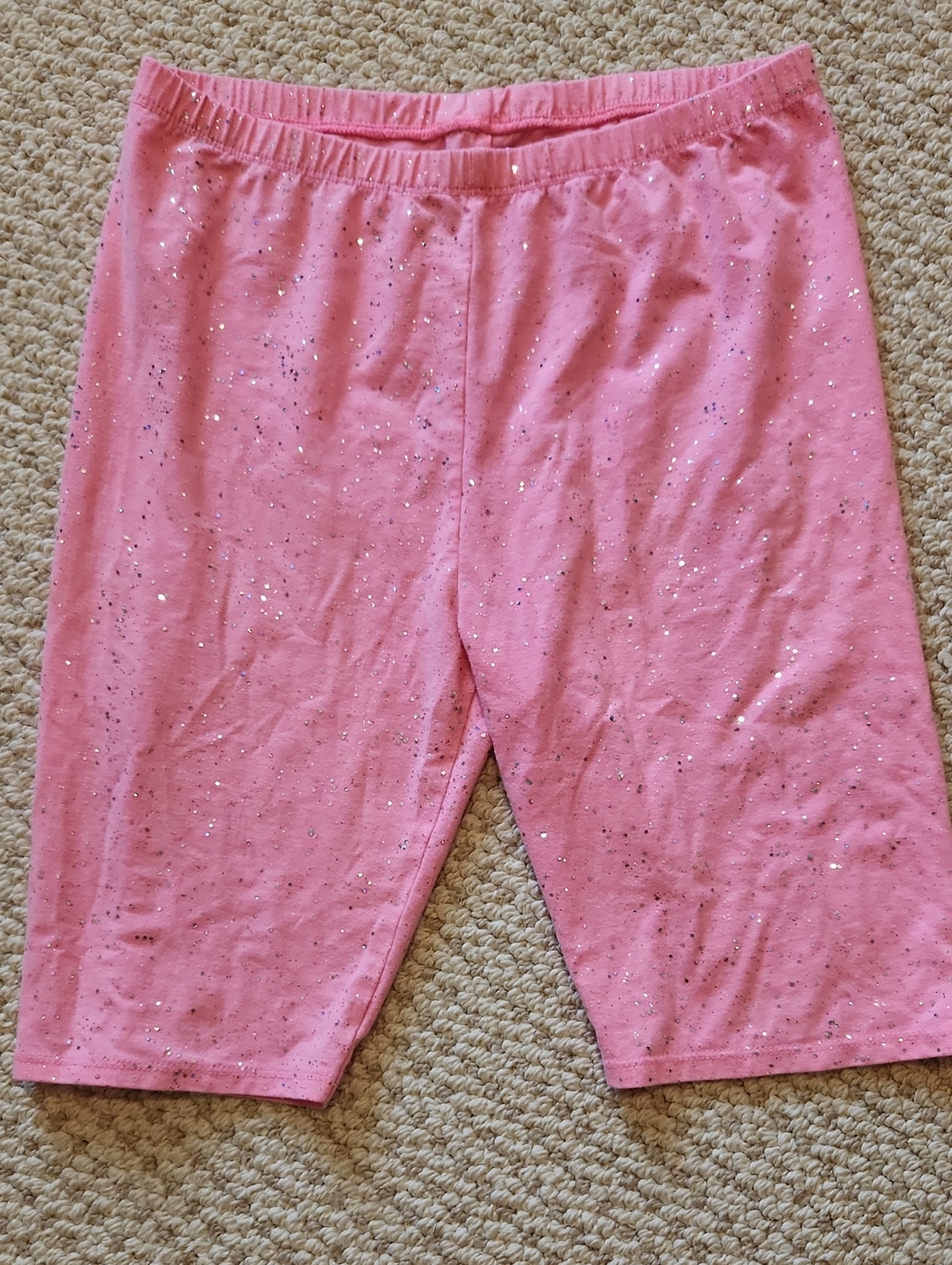 ZELOS Girls Pink Glitter Shorts